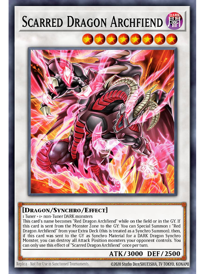 Scarred Dragon Archfiend - RA05-EN044 - Starlight Rare 1st Edition 1
