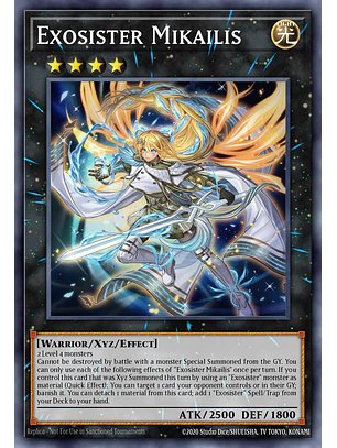 Exosister Mikailis - RA05-EN050 - Starlight Rare 1st Edition