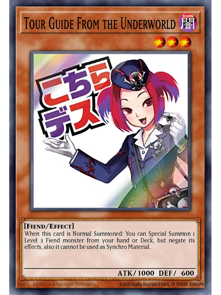 Tour Guide From the Underworld - RA05-EN090 - Starlight Rare 1st Edition 1