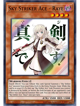 Sky Striker Ace - Raye - RA05-EN093 - Starlight Rare 1st Edition