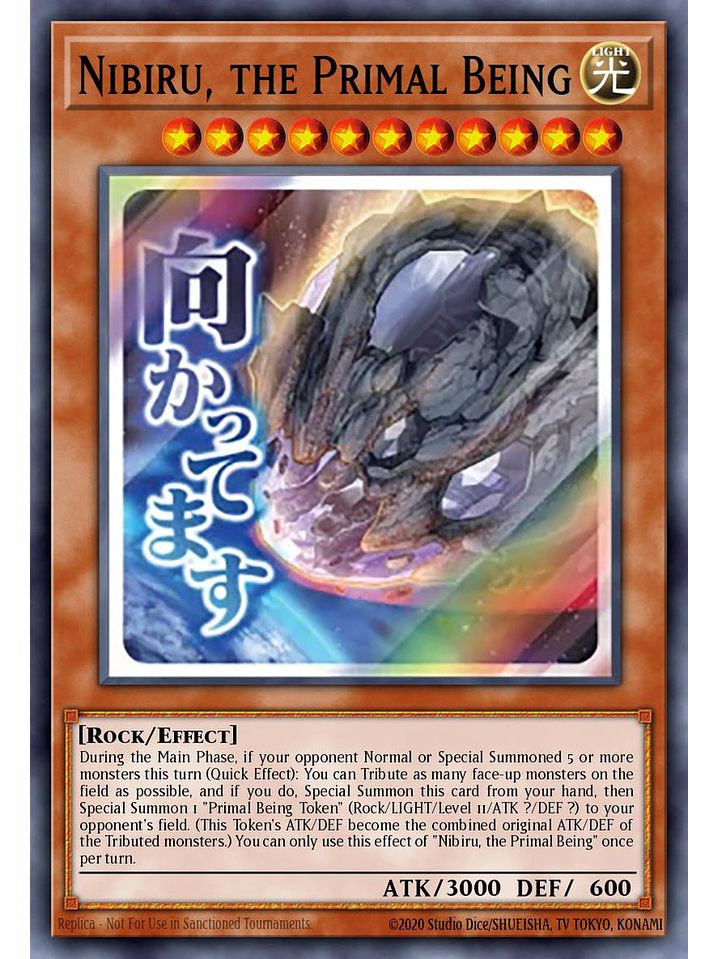 Nibiru, the Primal Being - RA05-EN094 - Starlight Rare 1st Edition 1