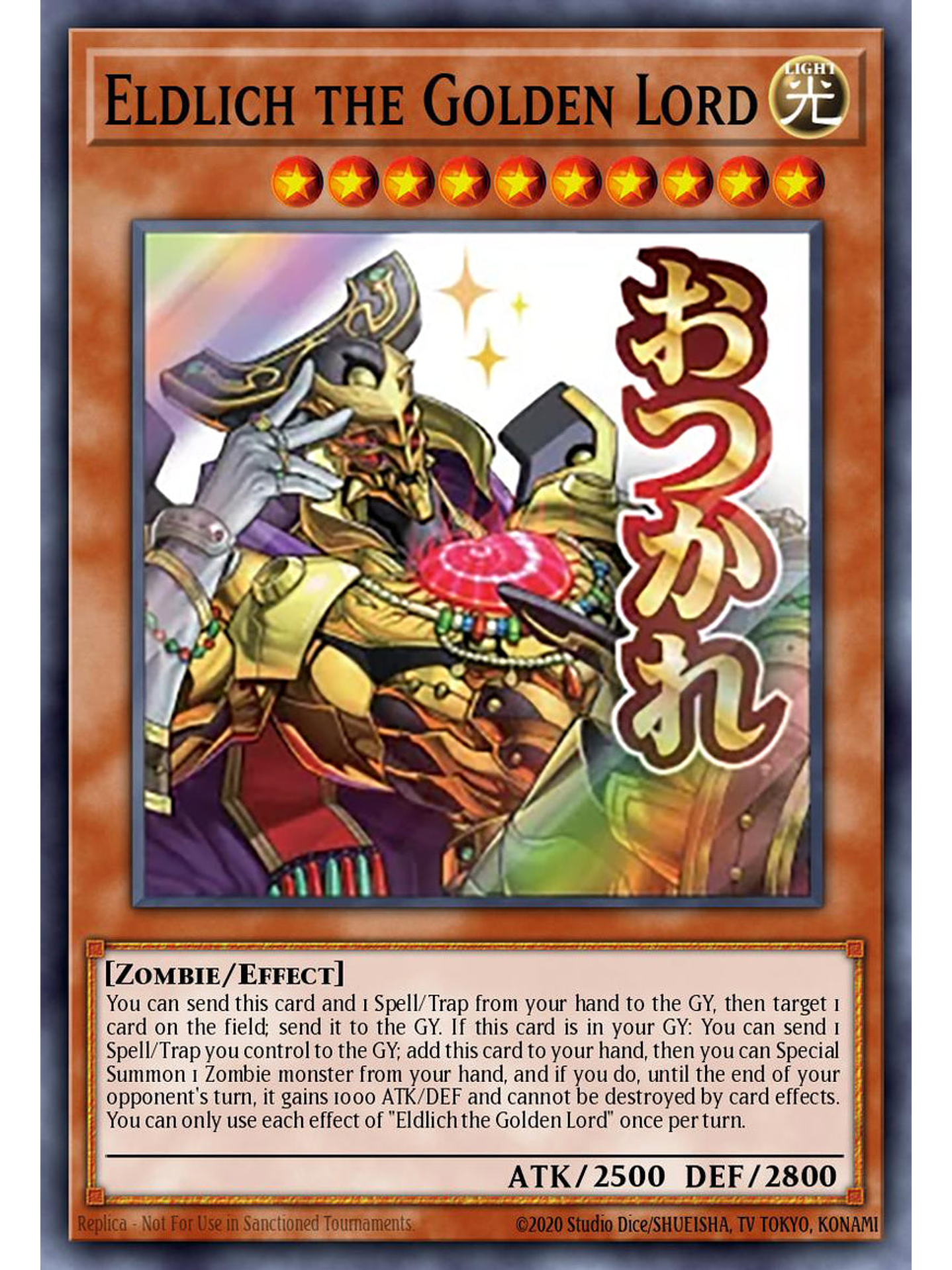 Eldlich the Golden Lord - RA05-EN097 - Starlight Rare 1st Edition 1