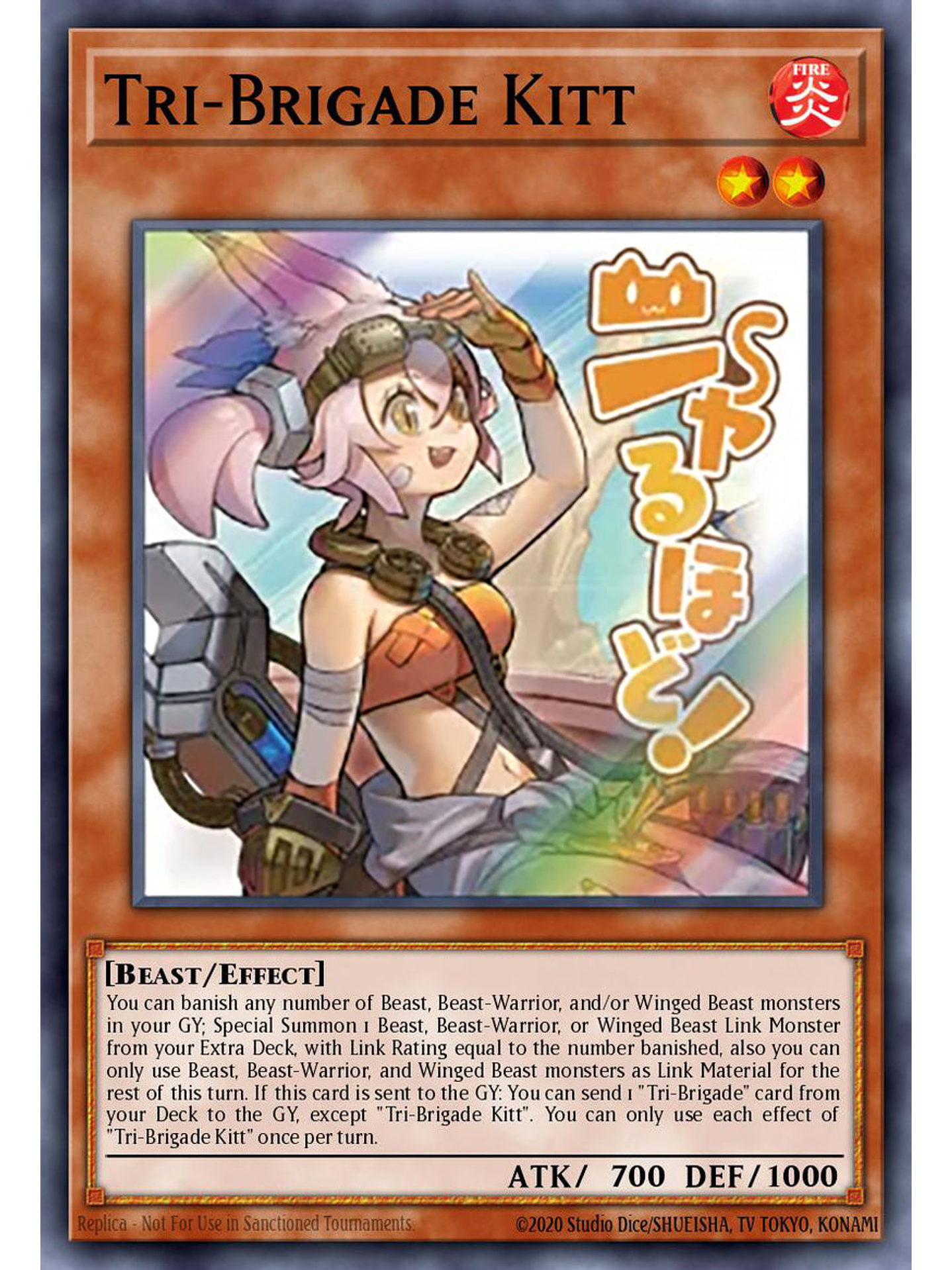 Tri-Brigade Kitt - RA05-EN098 - Starlight Rare 1st Edition 1