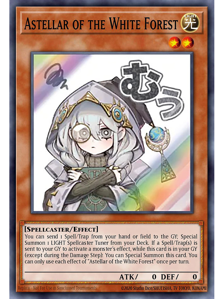 Astellar of the White Forest - RA05-EN100 - Starlight Rare 1st Edition 1