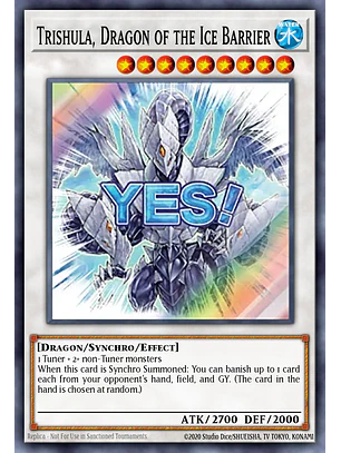 Trishula, Dragon of the Ice Barrier - RA05-EN101 - Starlight Rare 1st Edition