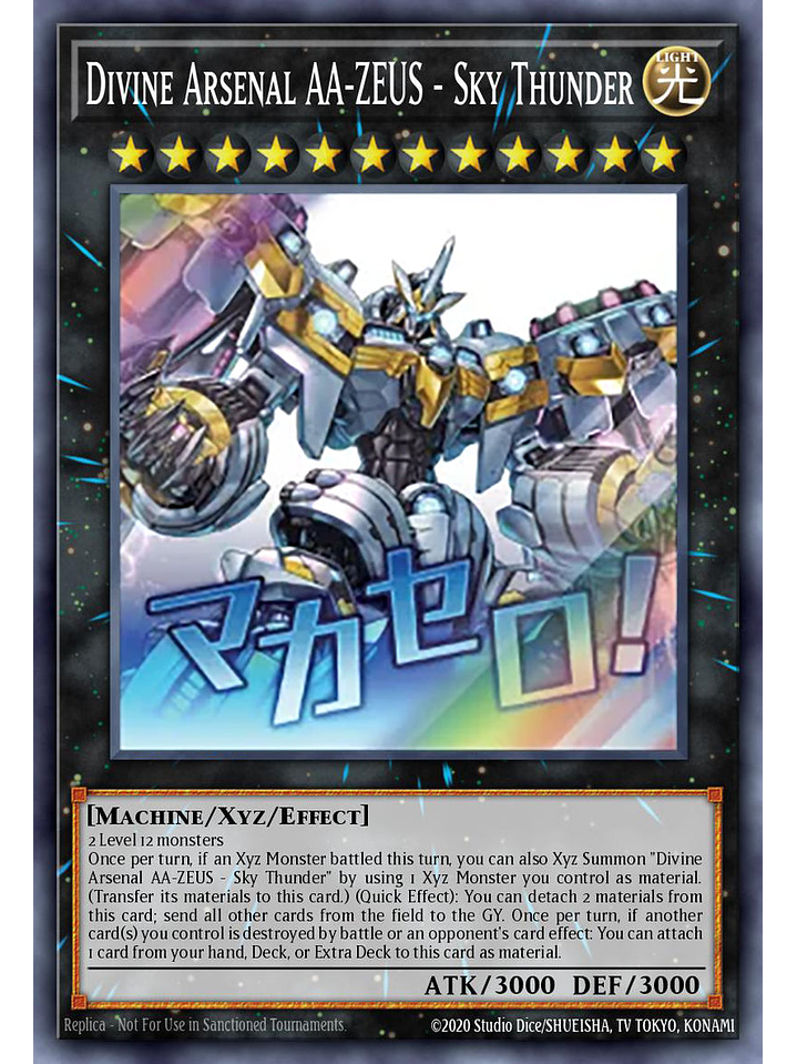 Divine Arsenal AA-ZEUS - Sky Thunder - RA05-EN103 - Starlight Rare 1st Edition 1