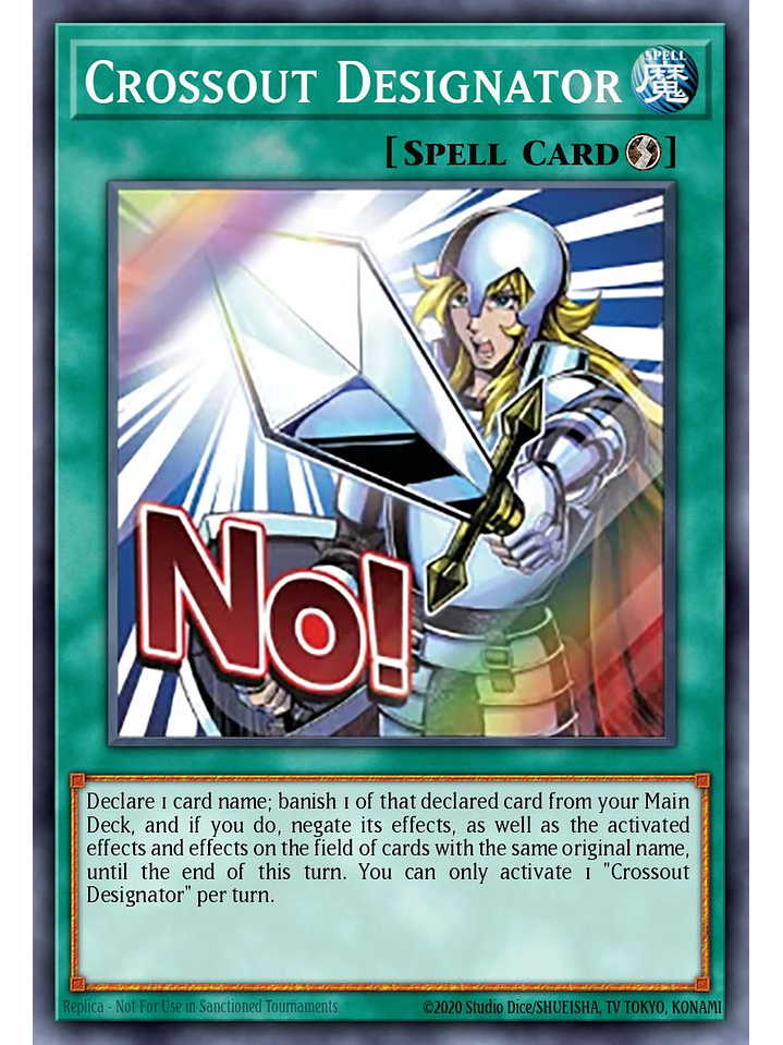 Crossout Designator - RA05-EN118 - Starlight Rare 1st Edition 1