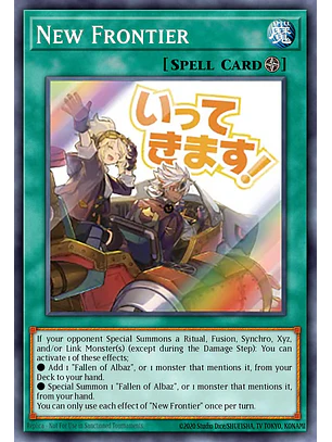 New Frontier - RA05-EN121 - Starlight Rare 1st Edition