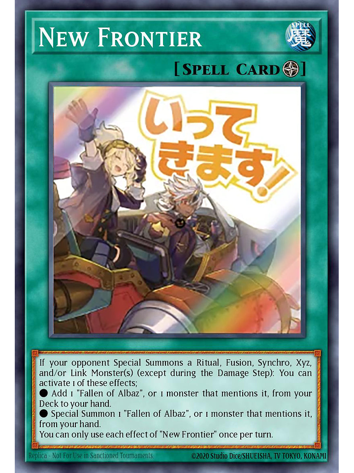 New Frontier - RA05-EN121 - Starlight Rare 1st Edition 1