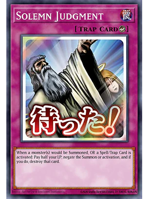 Solemn Judgment - RA05-EN124 - Starlight Rare 1st Edition