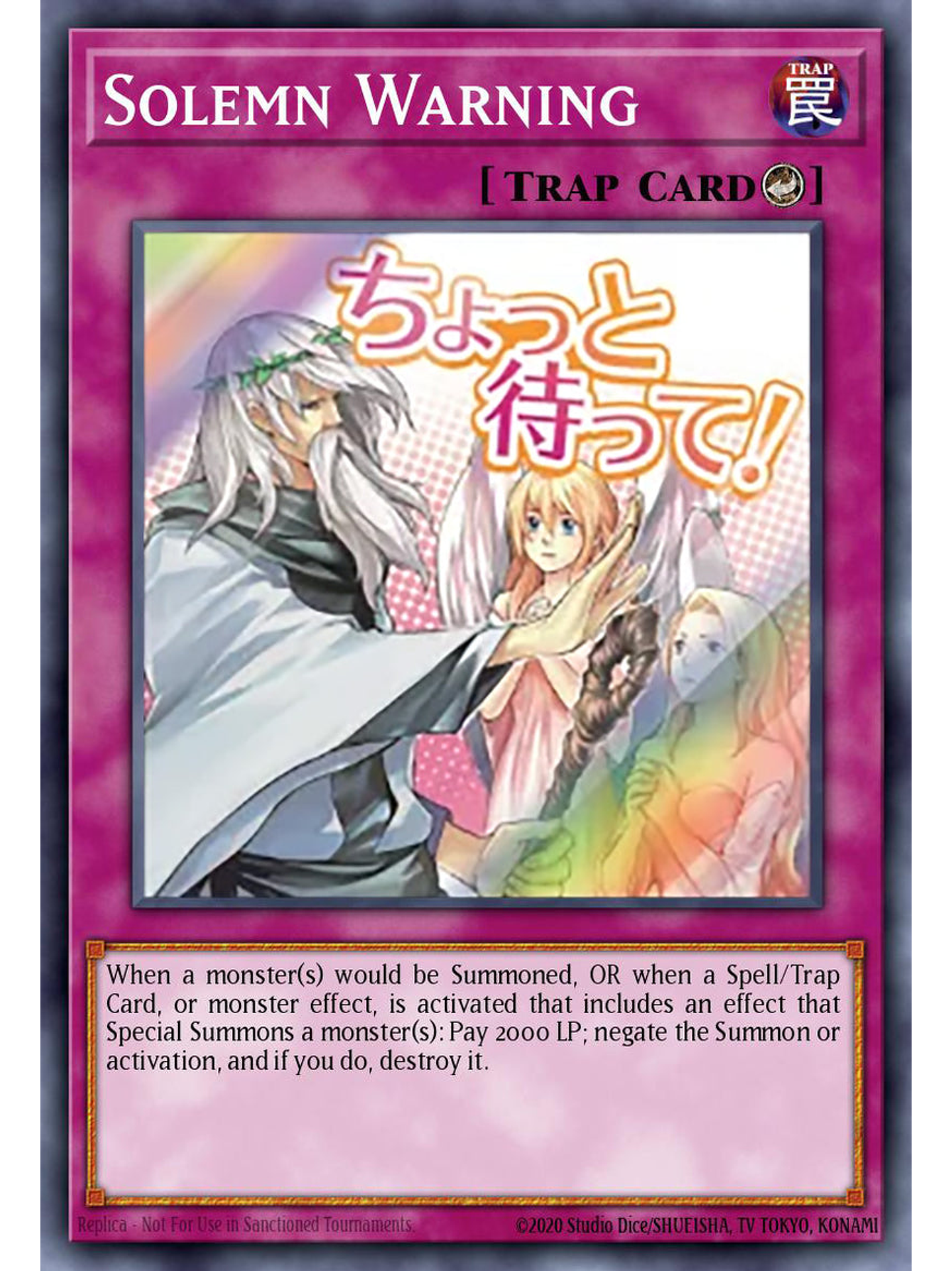 Solemn Warning - RA05-EN126 - Starlight Rare 1st Edition 1