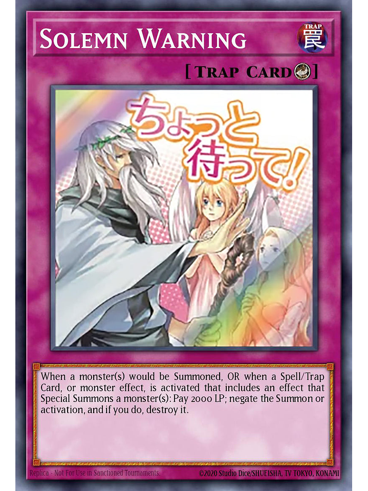 Solemn Warning - RA05-EN126 - Starlight Rare 1st Edition 1