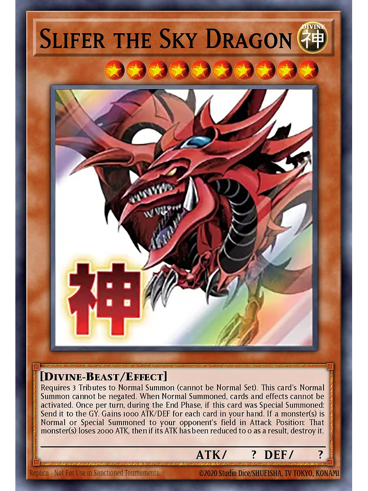 Slifer the Sky Dragon - RA05-EN128 - Starlight Rare 1st Edition 1