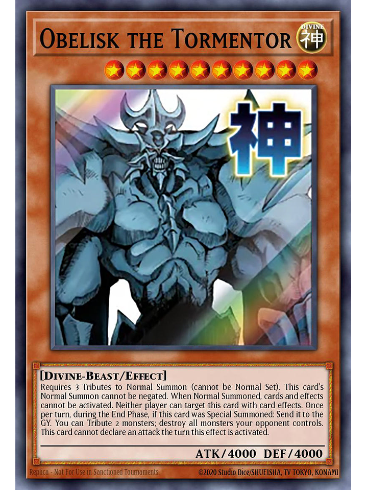 Obelisk the Tormentor - RA05-EN129 - Starlight Rare 1st Edition 1