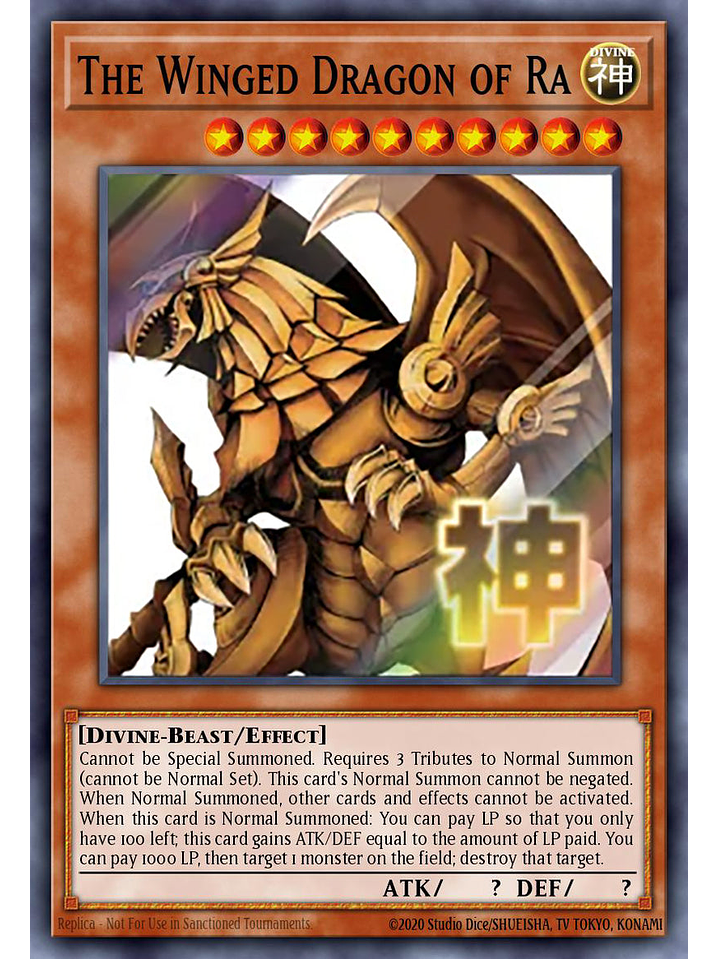 The Winged Dragon of Ra - RA05-EN130 - Starlight Rare 1st Edition 1