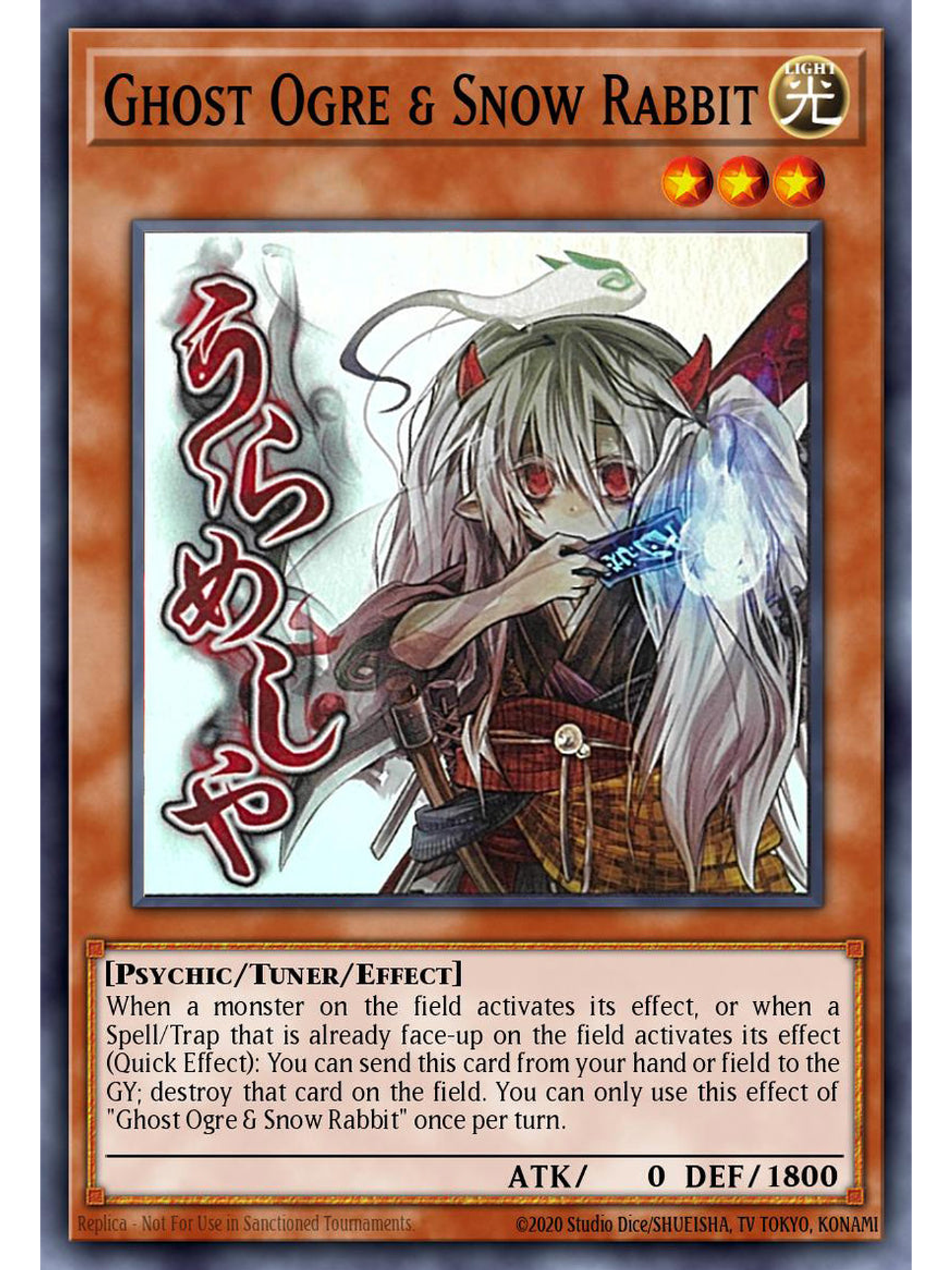 Ghost Ogre & Snow Rabbit - RA05-EN131 - Starlight Rare 1st Edition 1