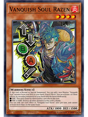 Vanquish Soul Razen (Stamp) - RA05-EN134 - Starlight Rare 1st Edition