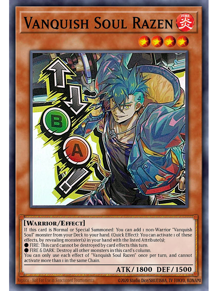 Vanquish Soul Razen - RA05-EN134 - Starlight Rare 1st Edition 1