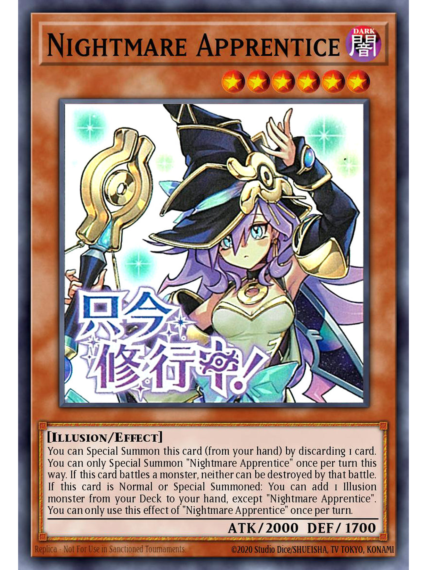 Nightmare Apprentice - RA05-EN135 - Starlight Rare 1st Edition 1
