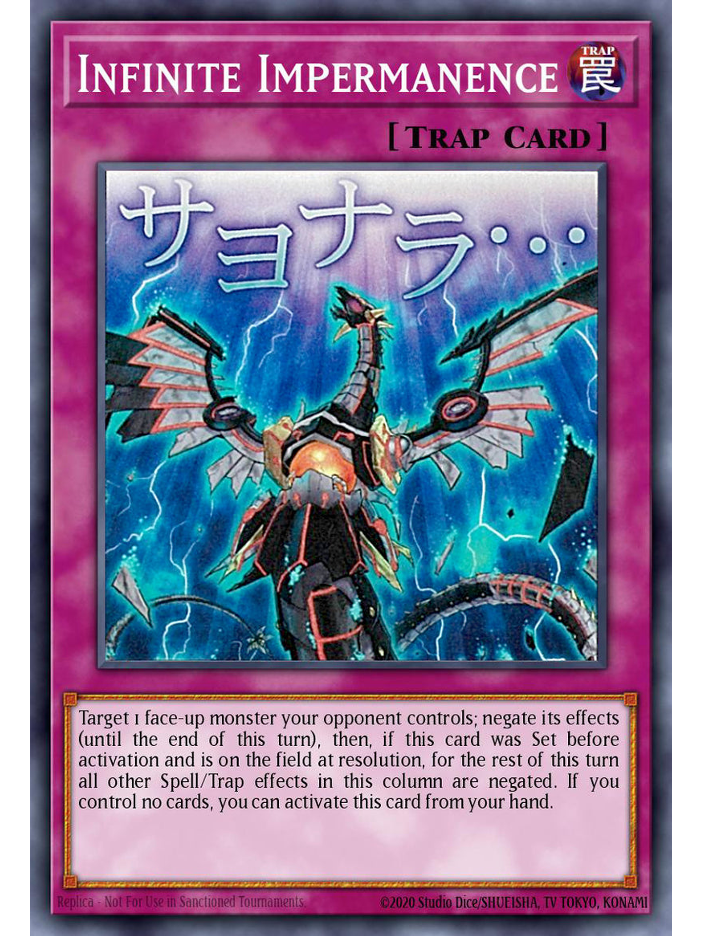 Infinite Impermanence - RA05-EN140 - Starlight Rare 1st Edition 1