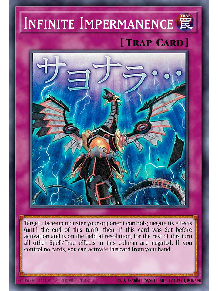 Infinite Impermanence - RA05-EN140 - Starlight Rare 1st Edition 1