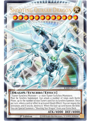 Shooting Quasar Dragon (extended art) - RA05-EN143 - Starlight Rare 1st Edition