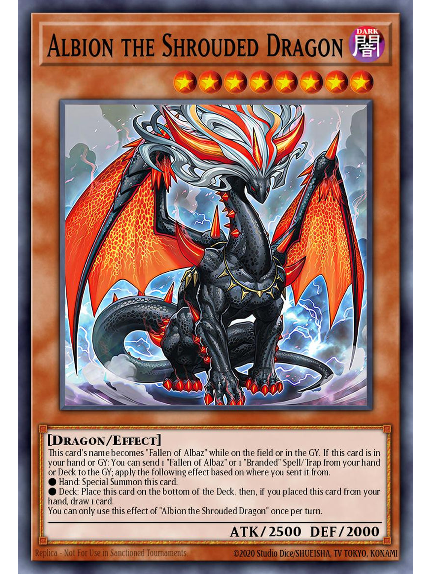 Albion the Shrouded Dragon - RA05-EN019 - Collector's Rare 1st Edition 1