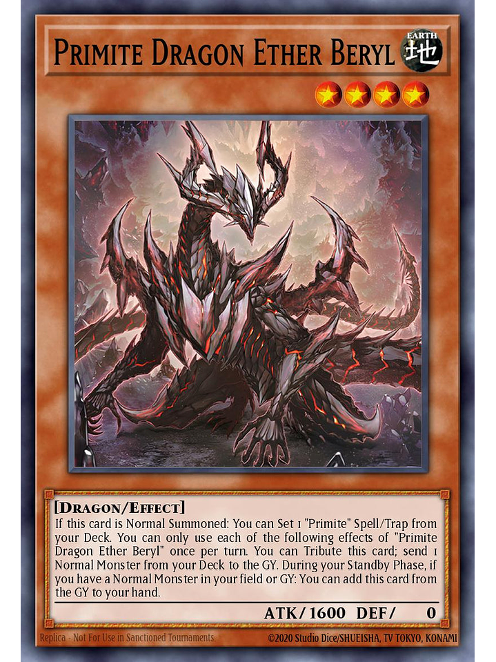 Primite Dragon Ether Beryl - RA05-EN033 - Collector's Rare 1st Edition 1