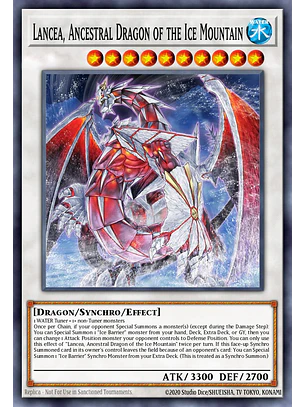 Lancea, Ancestral Dragon of the Ice Mountain - RA05-EN045 - Collector's Rare 1st Edition