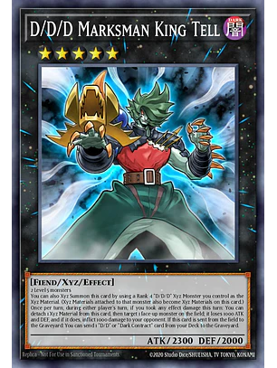 D/D/D Marksman King Tell - RA05-EN047 - Collector's Rare 1st Edition
