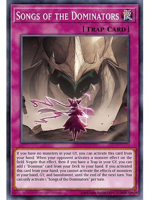 Songs of the Dominators - RA05-EN081 - Collector's Rare 1st Edition