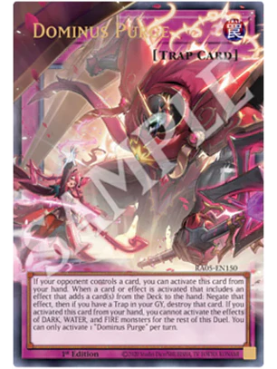 Dominus Purge (extended art) - RA05-EN150 - Starlight Rare 1st Edition