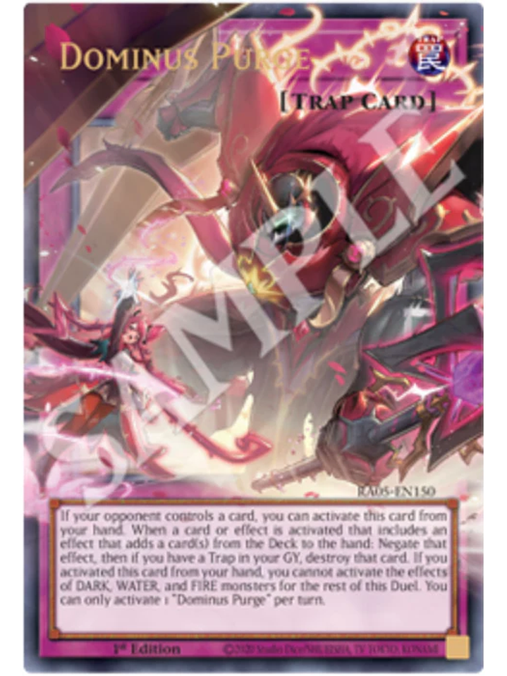 Dominus Purge (extended art) - RA05-EN150 - Starlight Rare 1st Edition 1