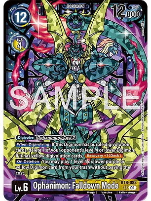 BT8-082 (Alternate Art) Ophanimon Falldown Mode