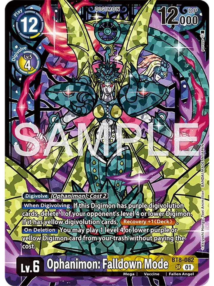 BT8-082 (Alternate Art) Ophanimon Falldown Mode 1