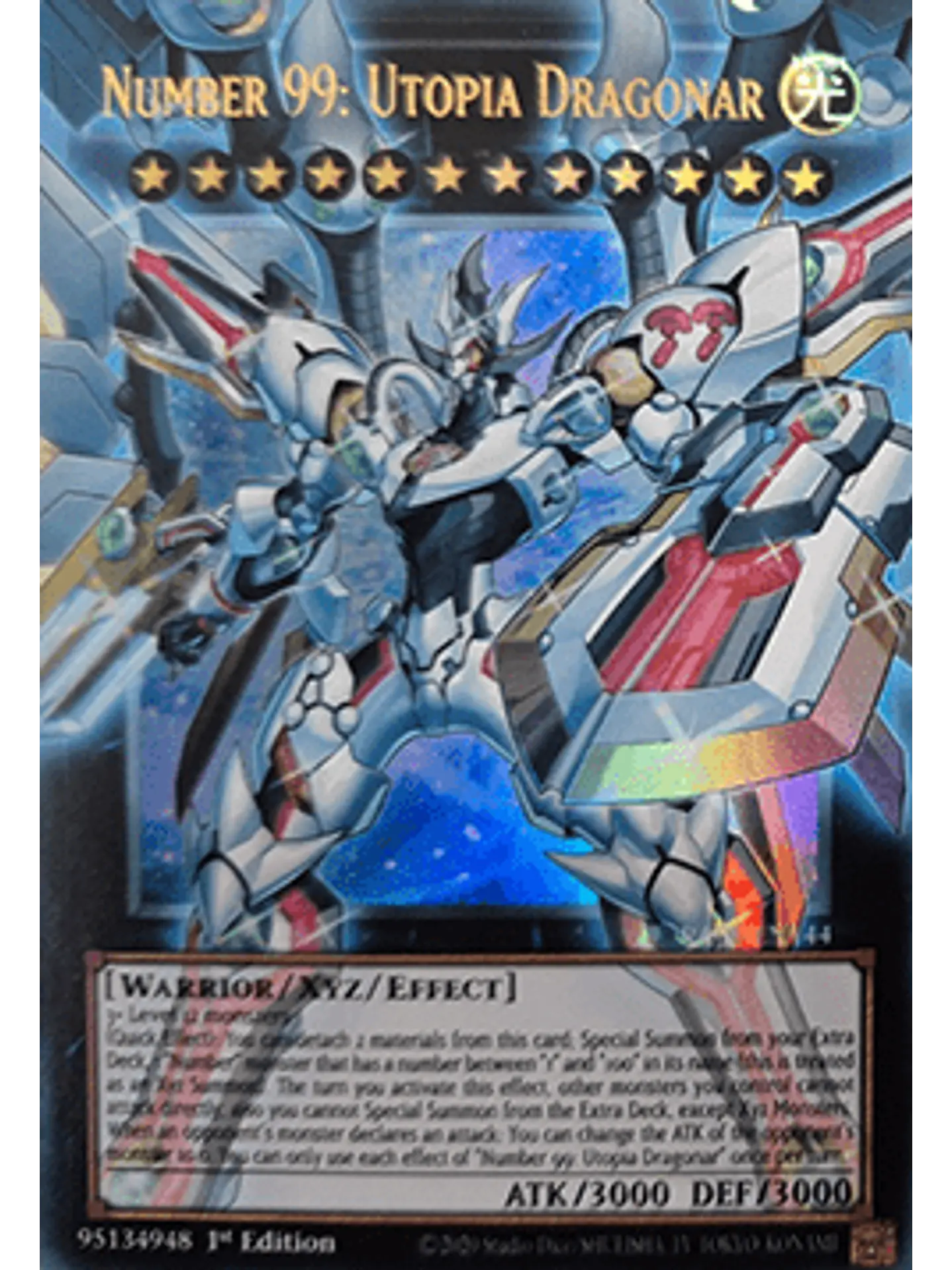 Number 99: Utopia Dragonar (extended art) - RA05-EN144 - Ultra Rare 1st Edition 1