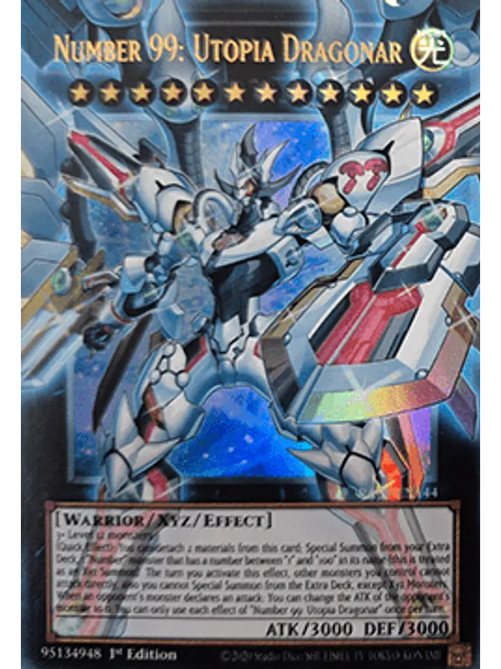 Number 99: Utopia Dragonar (extended art) - RA05-EN144 - Ultra Rare 1st Edition 1