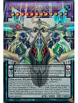 Odd-Eyes Arcray Dragon (extended art) - RA05-EN145 - Starlight Rare 1st Edition