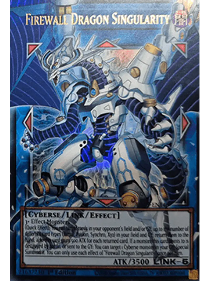 Firewall Dragon Singularity (extended art) - RA05-EN146 - Ultra Rare 1st Edition 1