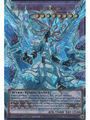 Mirrorjade the Iceblade Dragon (extended art) - RA05-EN148 - Ultra Rare 1st Edition