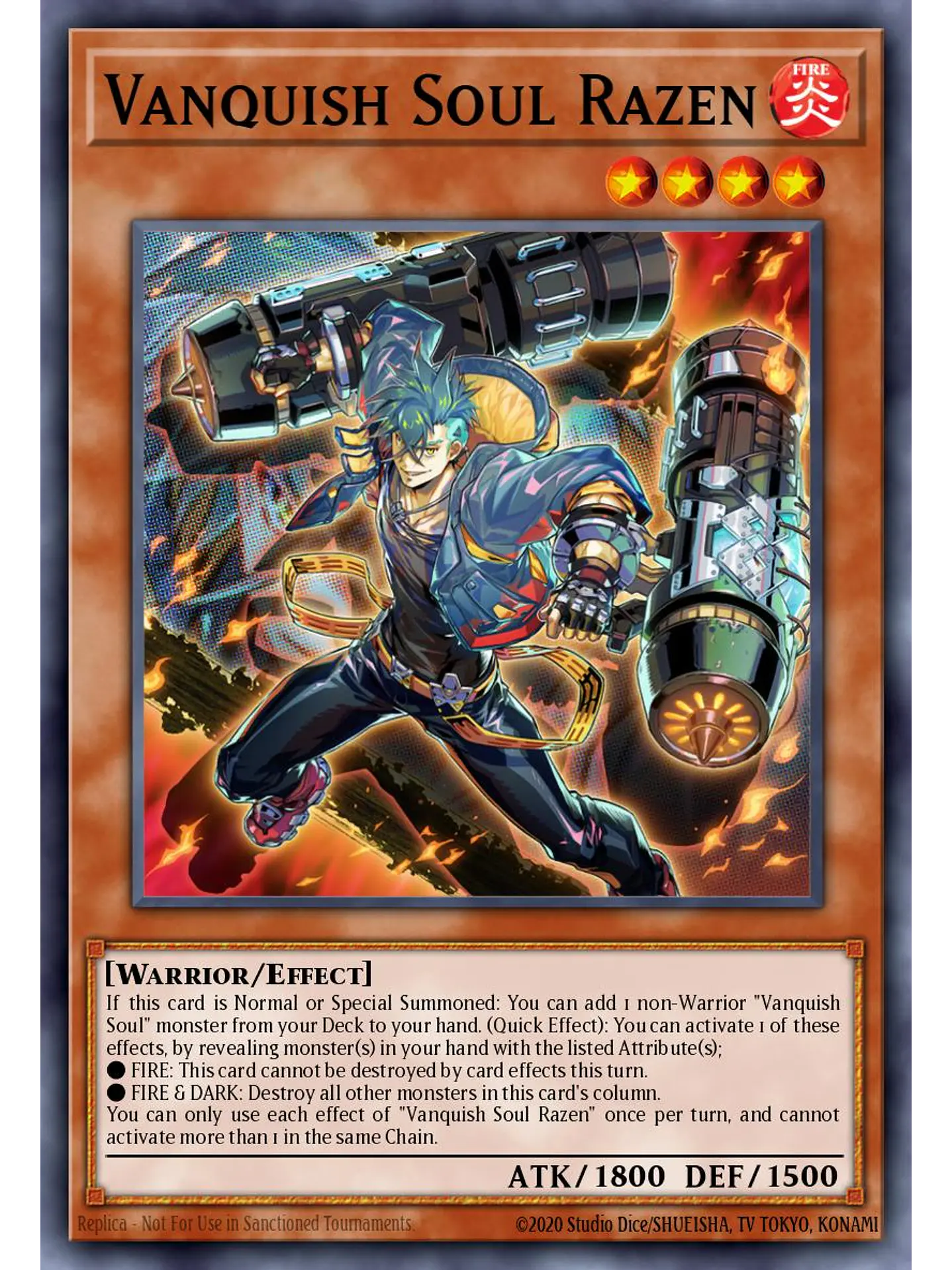 Vanquish Soul Razen - RA05-EN134 - Ultra Rare 1st Edition 1