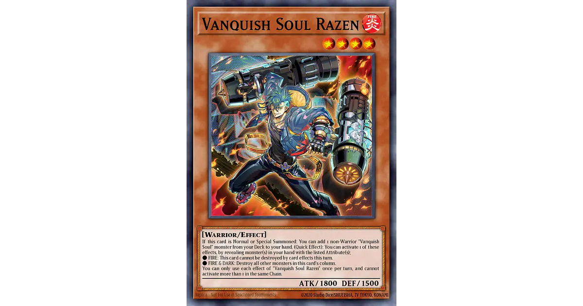 Vanquish Soul Razen - RA05-EN134 - Starlight Rare 1st Edi...