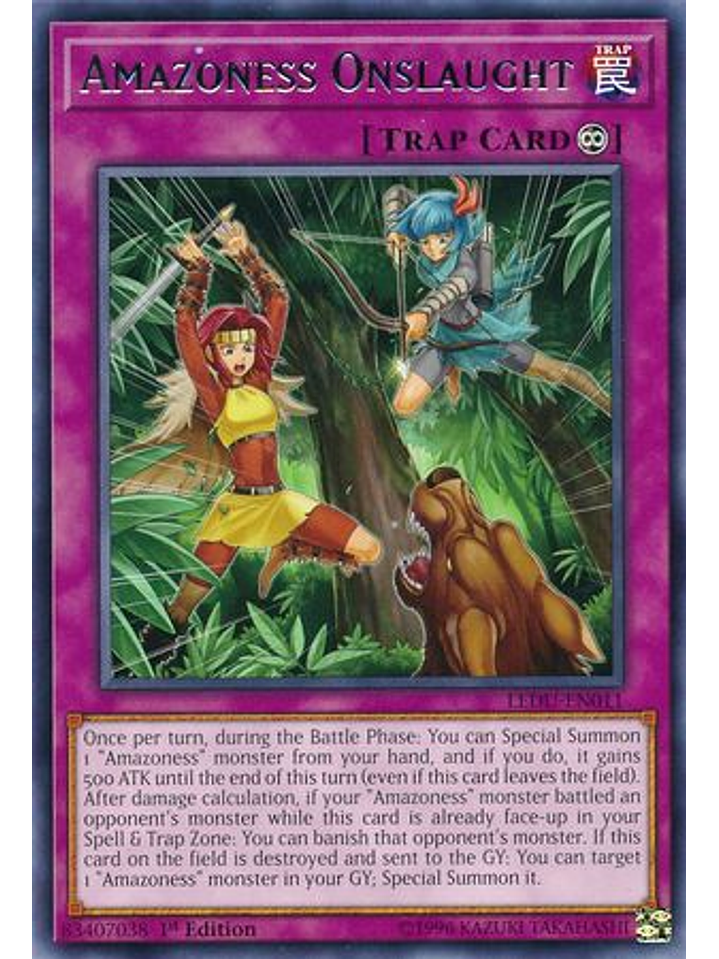 Amazoness Onslaught - ledu-en011 - Rare 1st Edition 1