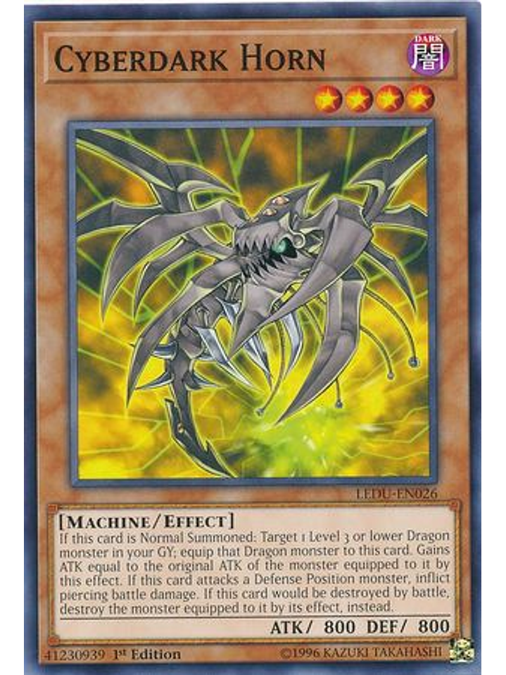 Cyberdark Horn - ledu-en026 - Common 1st Edition 1