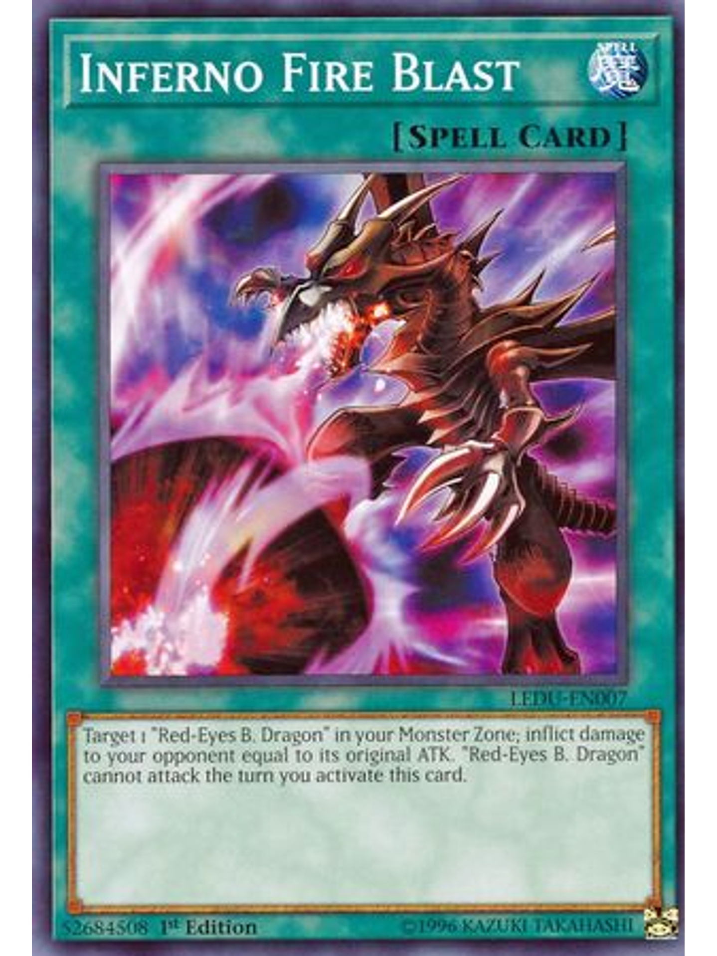 Inferno Fire Blast - ledu-en007 - Common 1st Edition 1