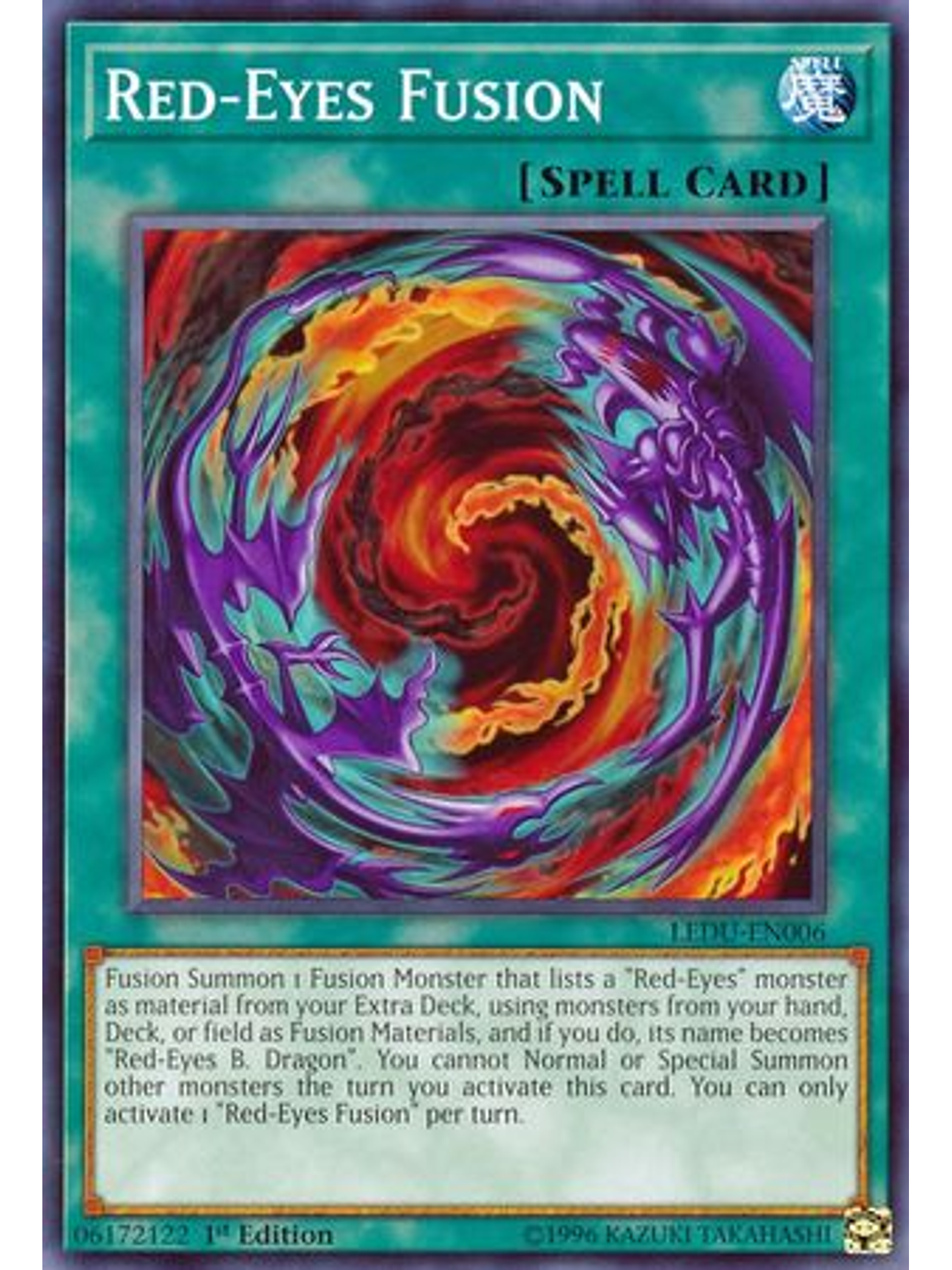 Red-eyes Fusion - ledu-en006 - Common 1st Edition 1