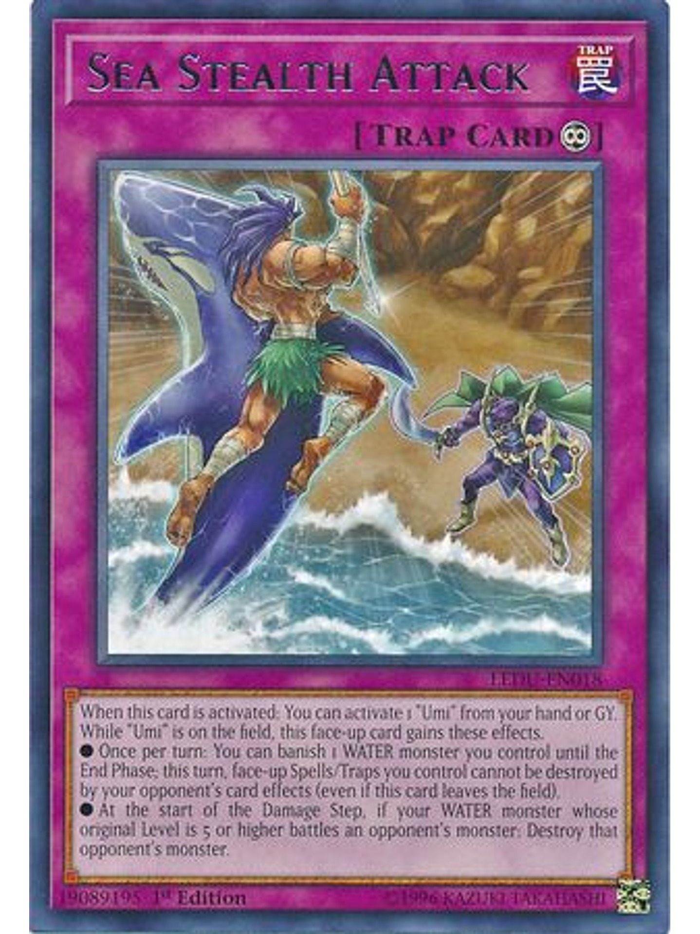 Sea Stealth Attack - ledu-en018 - Rare 1st Edition 1