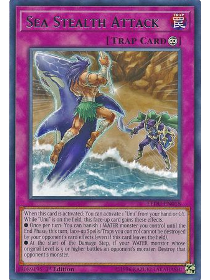 Sea Stealth Attack - ledu-en018 - Rare 1st Edition 1