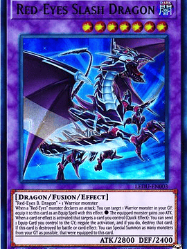 Red-Eyes Slash Dragon - LEDU-EN003 - Ultra Rare 1st Edition