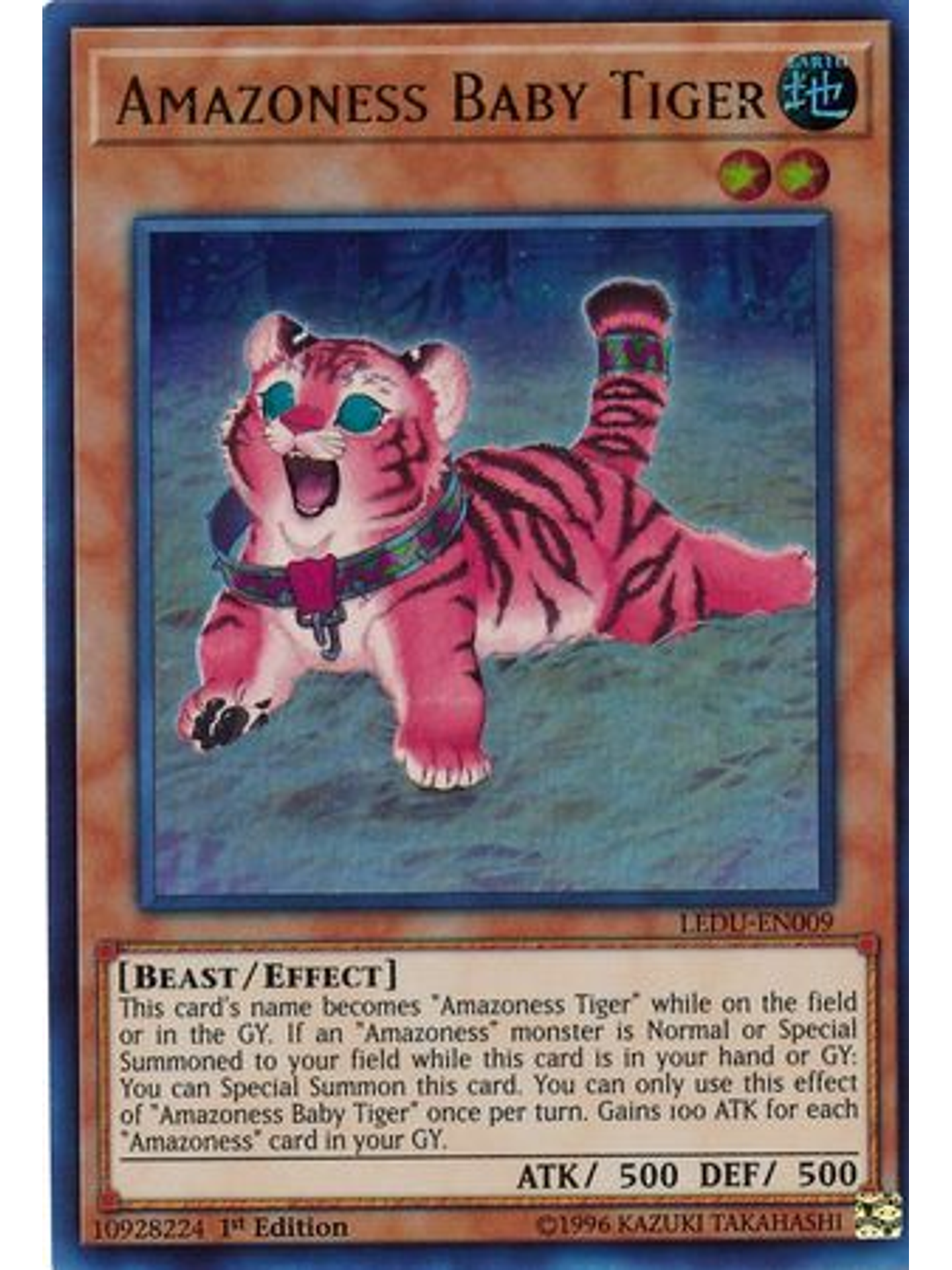 Amazoness Baby Tiger - LEDU-EN009 - Ultra Rare 1st Edition 1